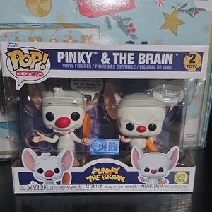 Funko Pop! Animation Pinky & The Brain Figures - White and Orange